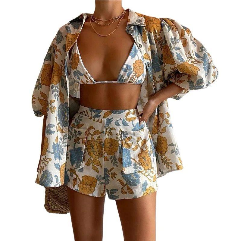 Pankh Myloe  Floral Print Shirt & Shorts Set