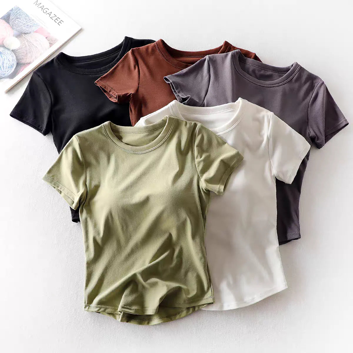 Pankh Marta In Built Bra Padded Tee Top
