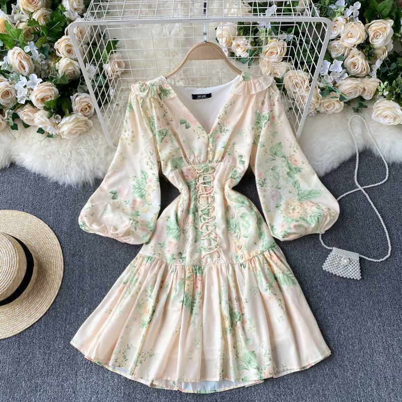 Pankh Noir Floral Corset Style Summer Short Dress