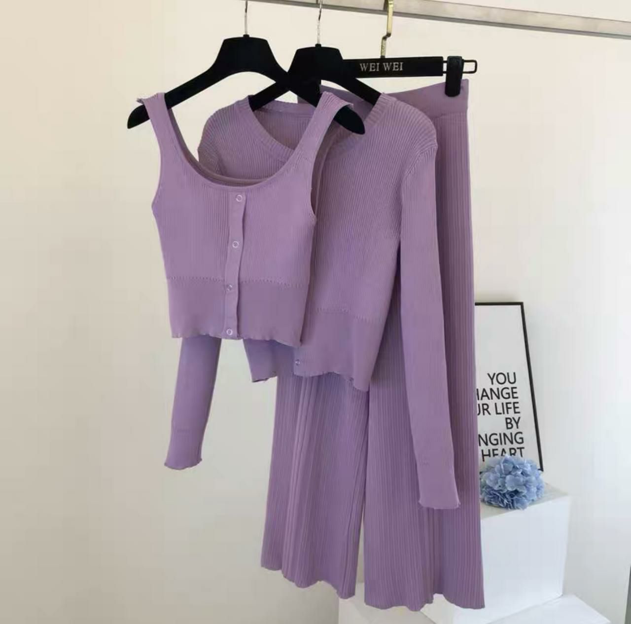 Pankh Blake 3 Piece Knit Coord Set