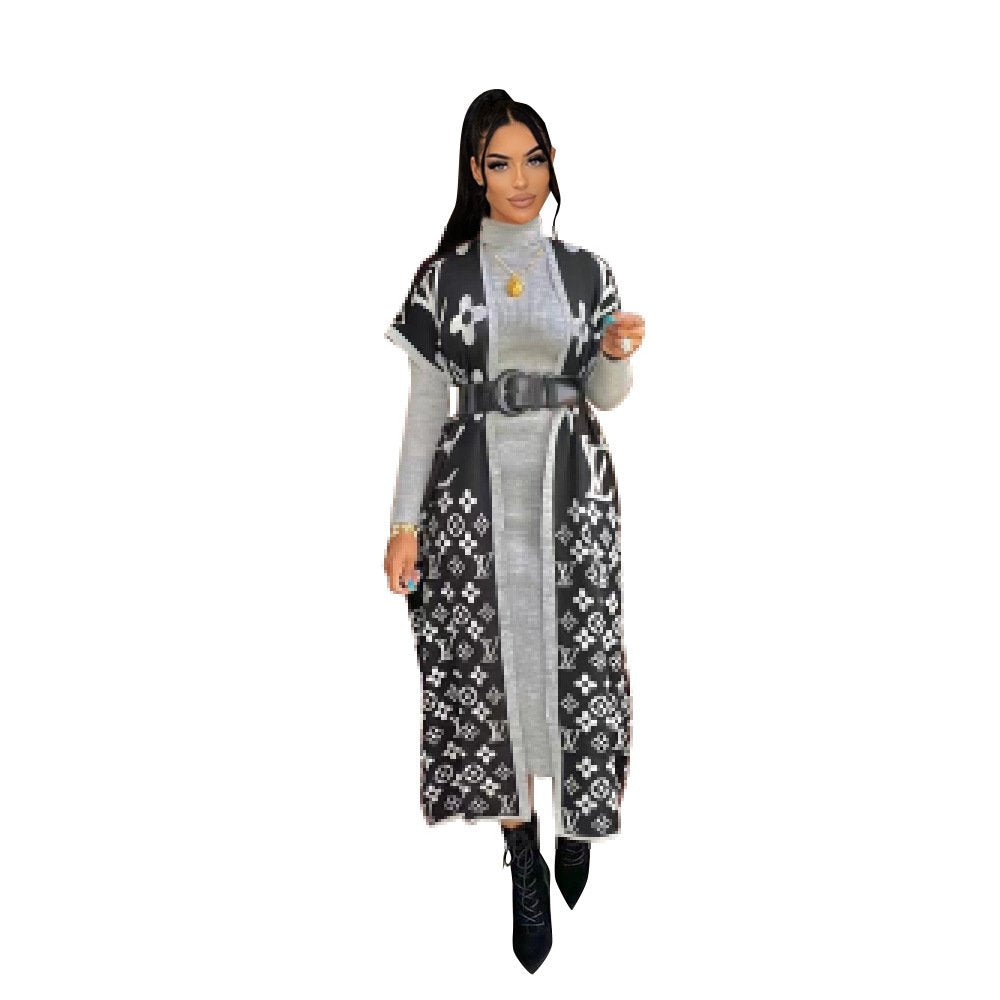 Pankh Ako Long Dress and Coat Set