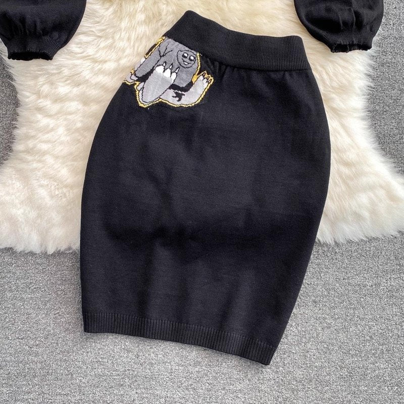 Pankh Emery Monkey Knit Wear Co-ord Set