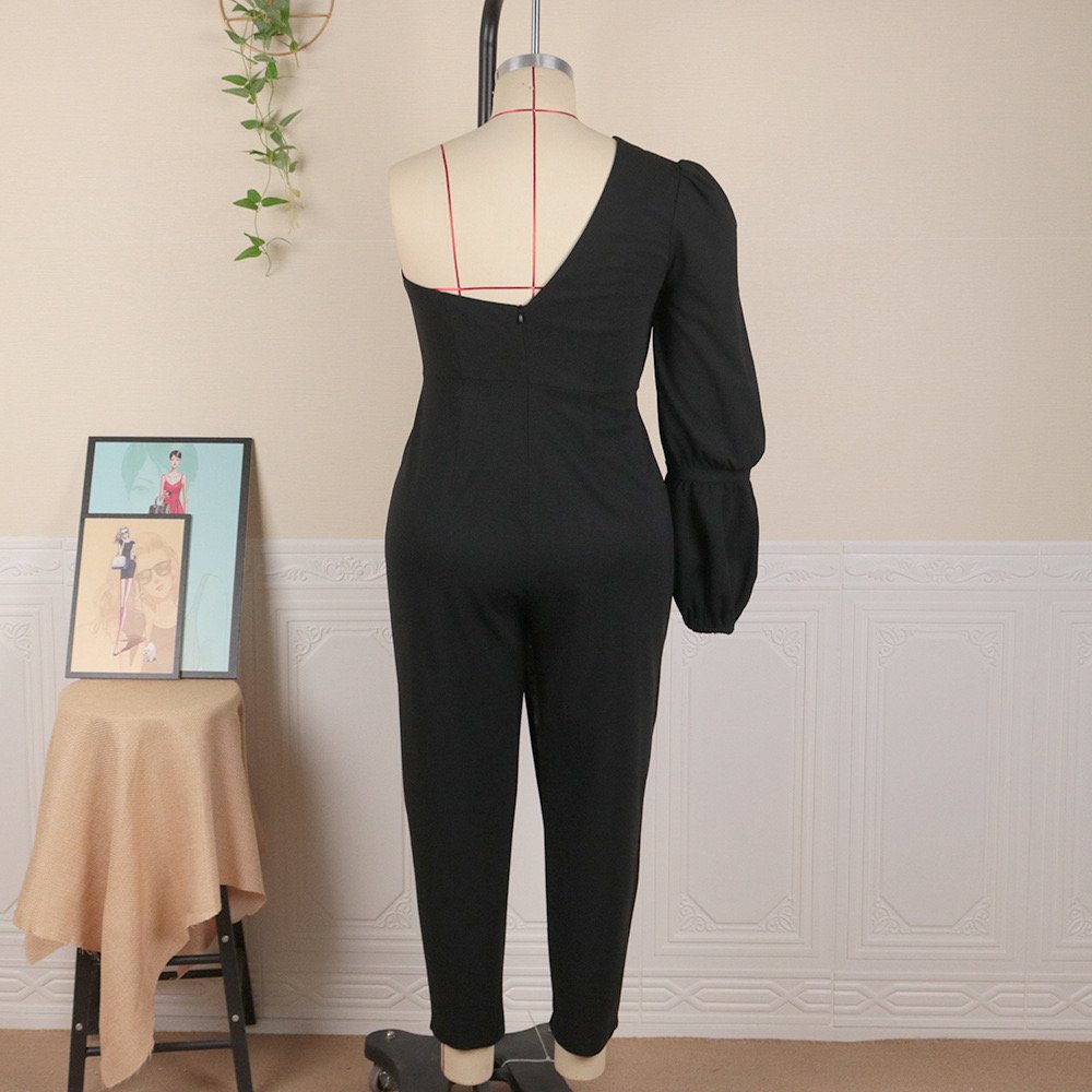 Tiara One Of Shoulder Jumpsuit