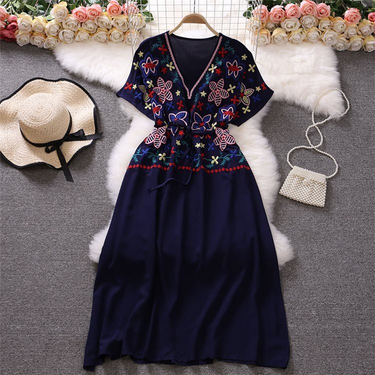 Rylie Embroidered Cotton Dress