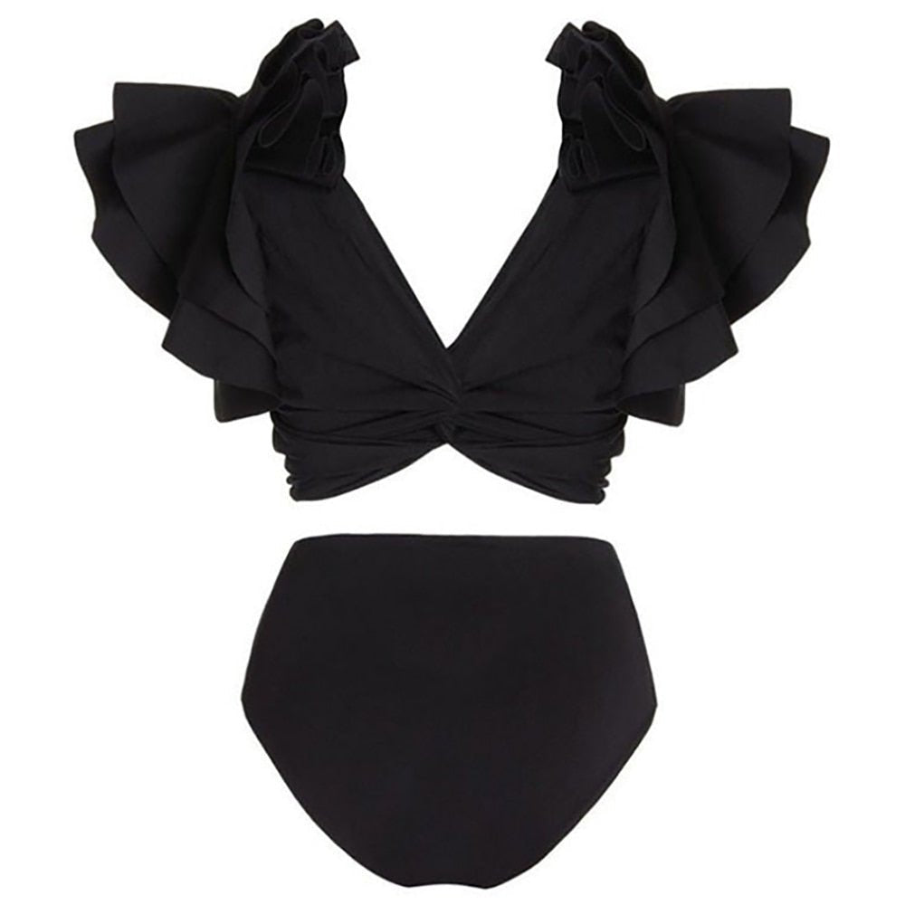 Pankh Diaz 3 Piece Ruffle Bikni Set