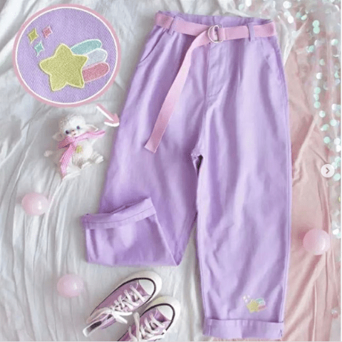 Shisho lilac Mom Fit Pants