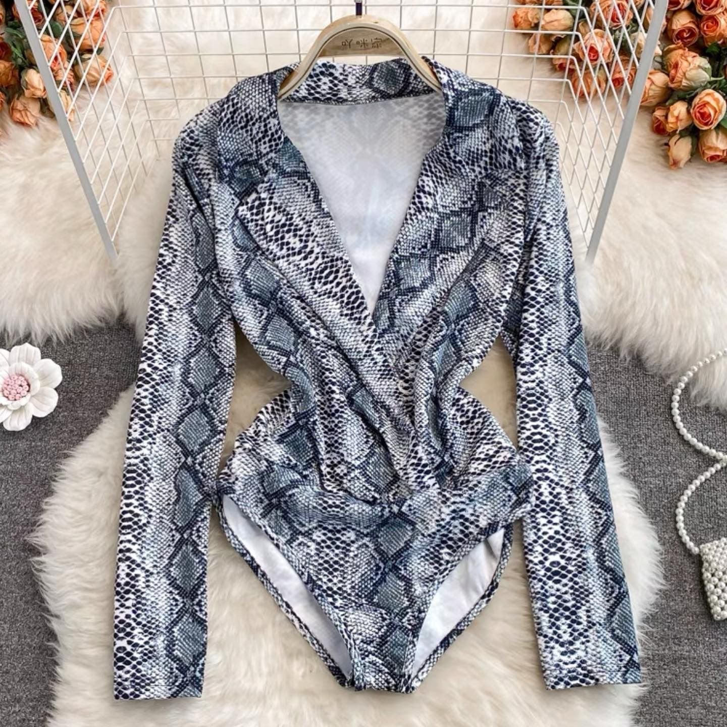 Odur snakeskin bodysuit