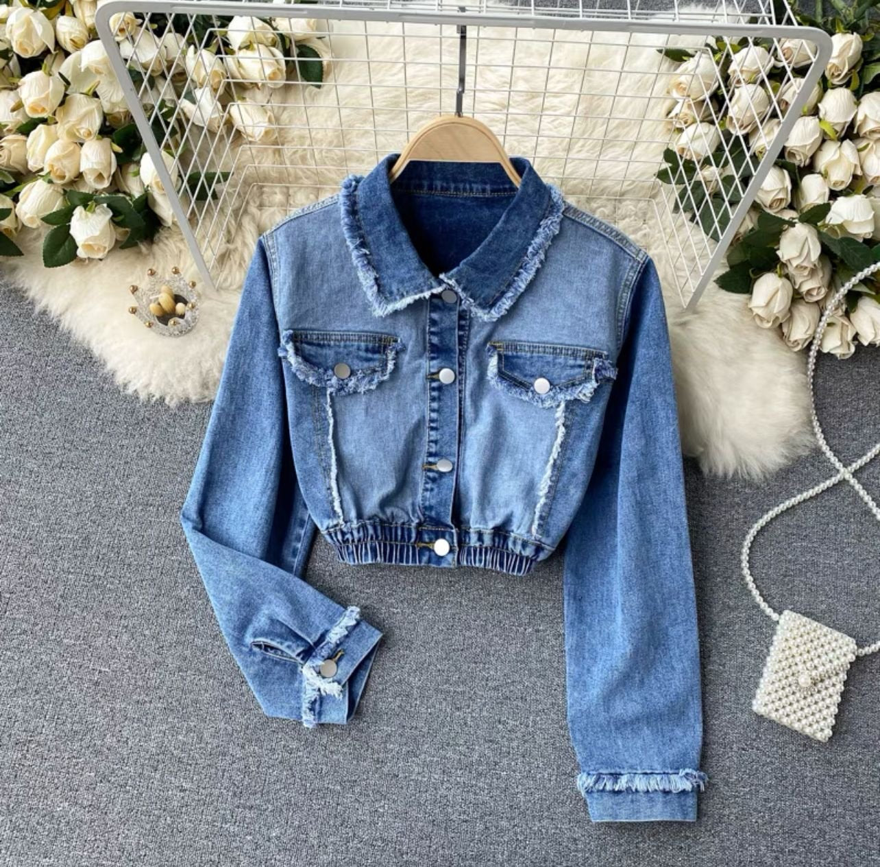 Robby cropped denim jacket