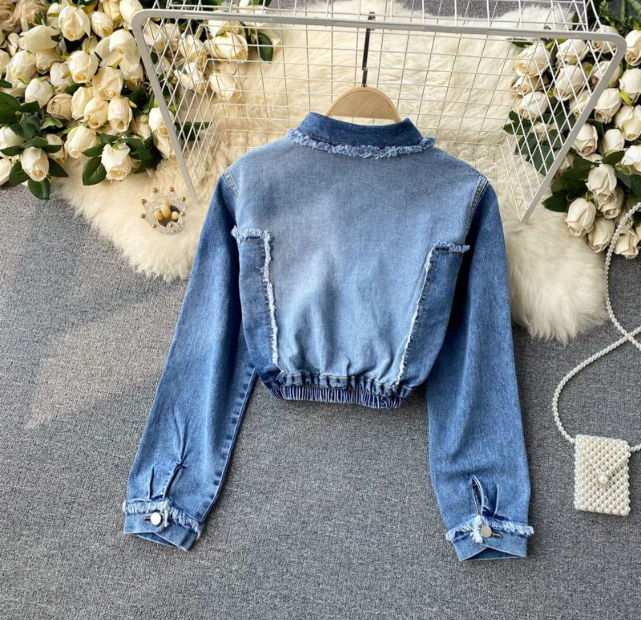 Robby cropped denim jacket