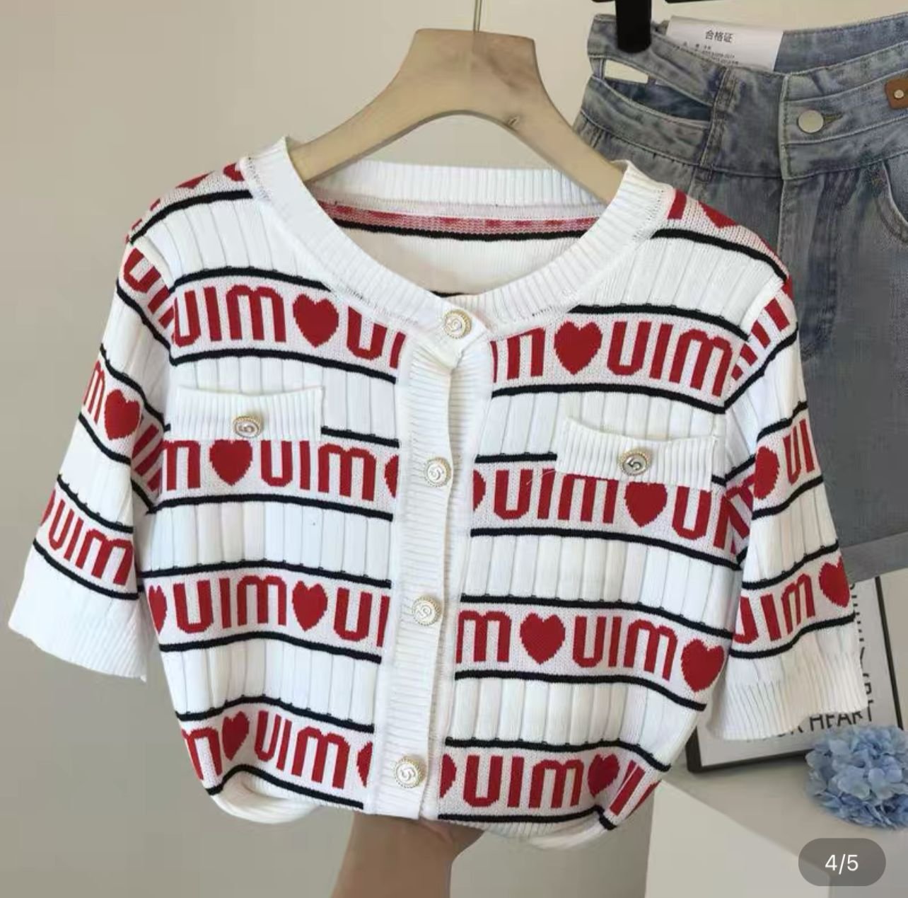 Pankh Miumiu Cotton Knit Top