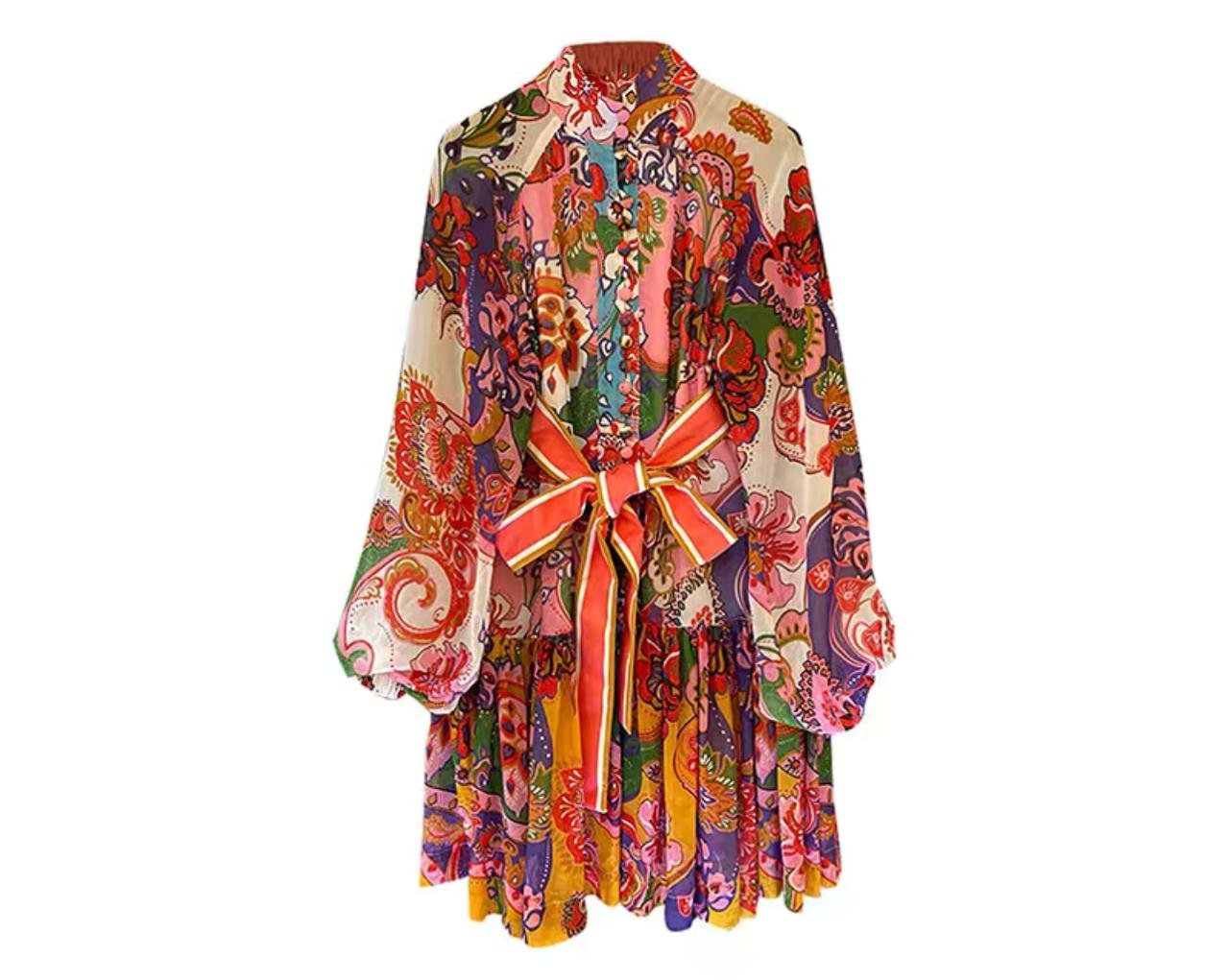 Ula premium quality Georgette printed boho dress