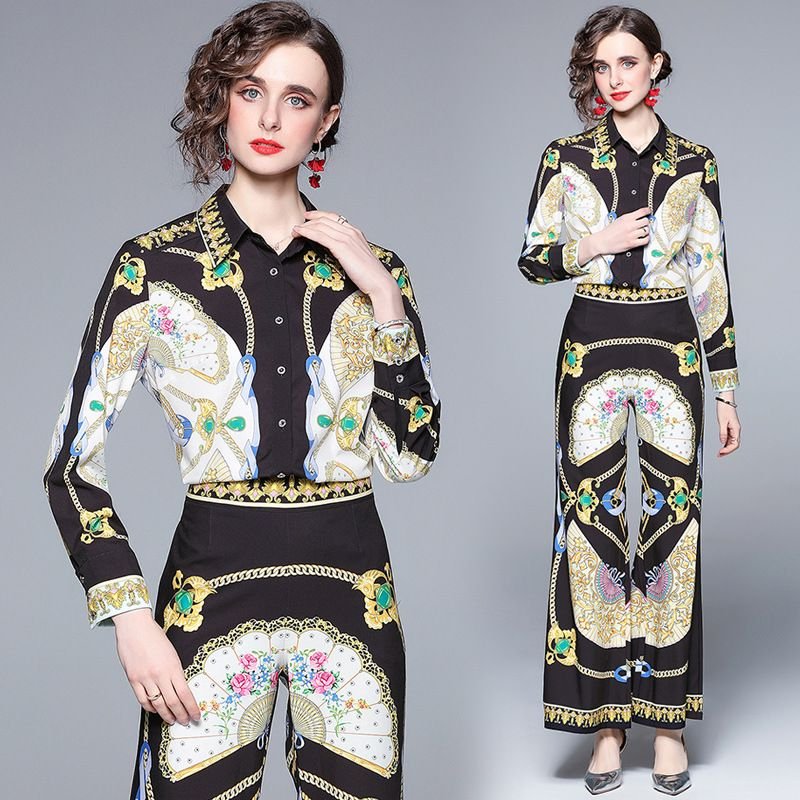 Pankh Jewel Printed Flaired Pant Coord