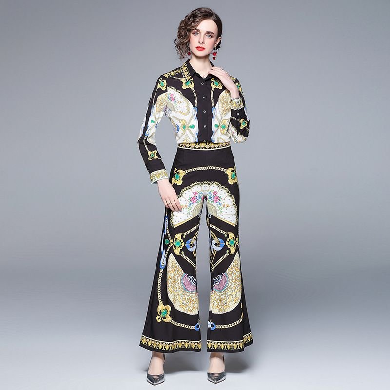 Pankh Jewel Printed Flaired Pant Coord