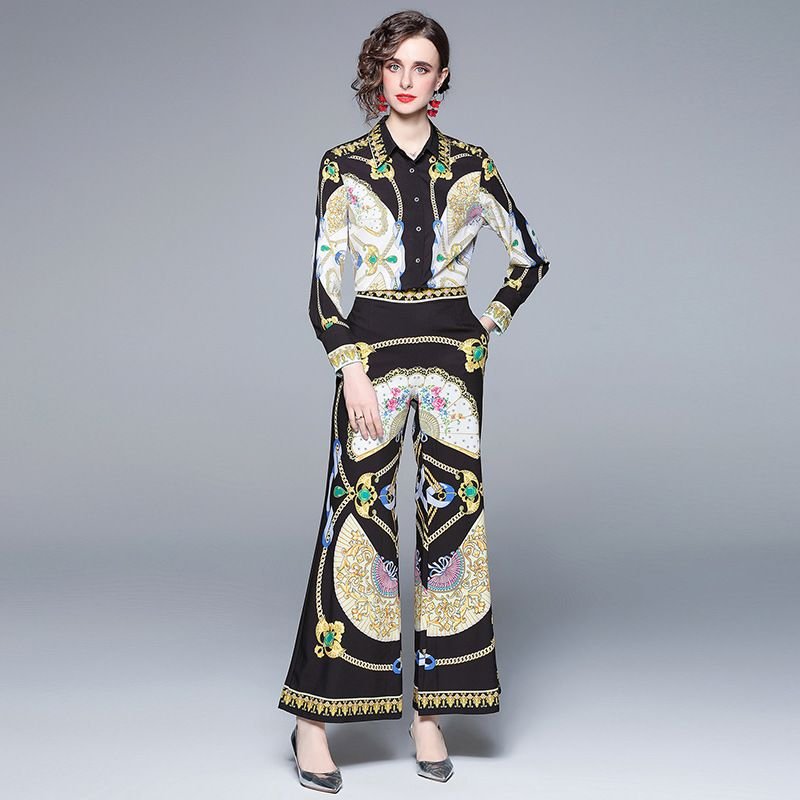 Pankh Jewel Printed Flaired Pant Coord