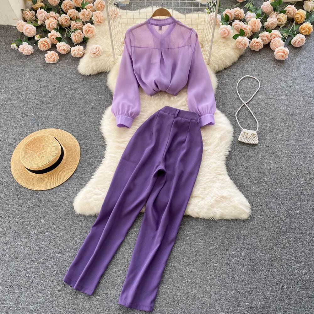 Pankh Modela Chiffon & Terelyene Coord