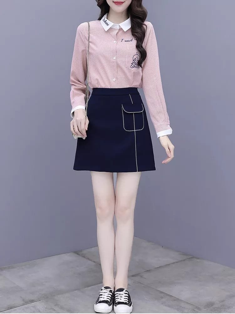 Pankh Jeffrey Shirt and Skirt Set