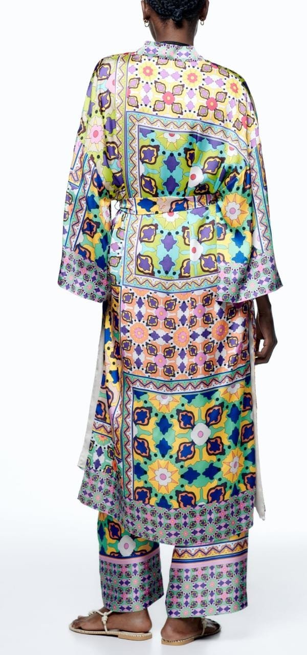 Radley Printed Kimono And Pant Set