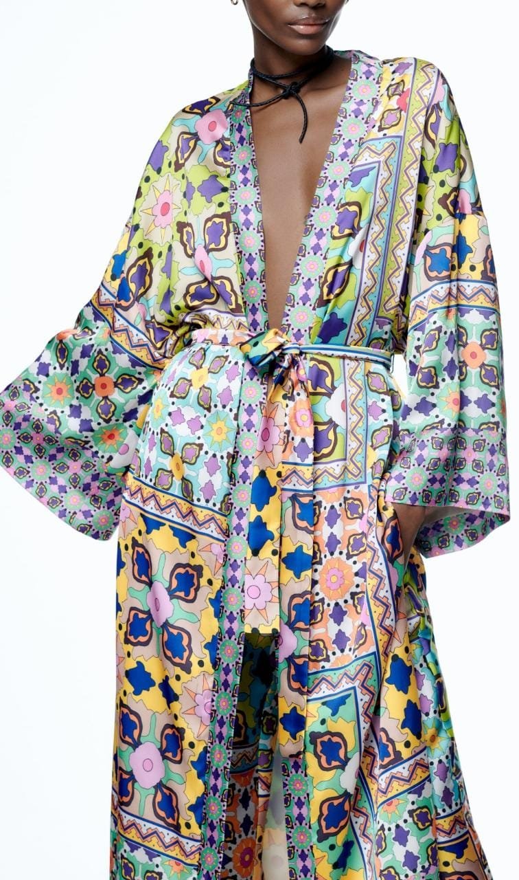 Radley Printed Kimono And Pant Set