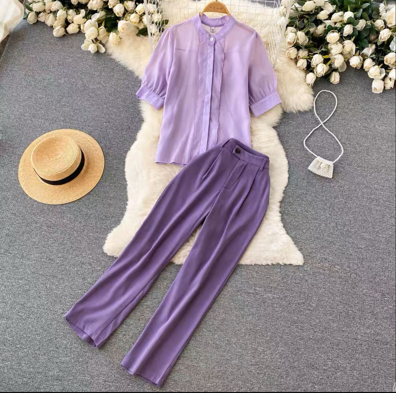 Pankh Modela Chiffon & Terelyene Coord