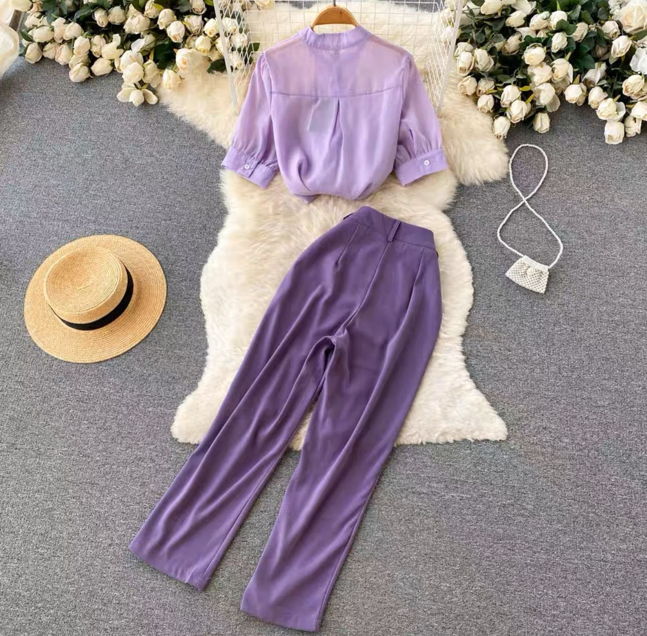 Pankh Modela Chiffon & Terelyene Coord