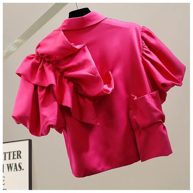 Ailany 3D Ruffle Top