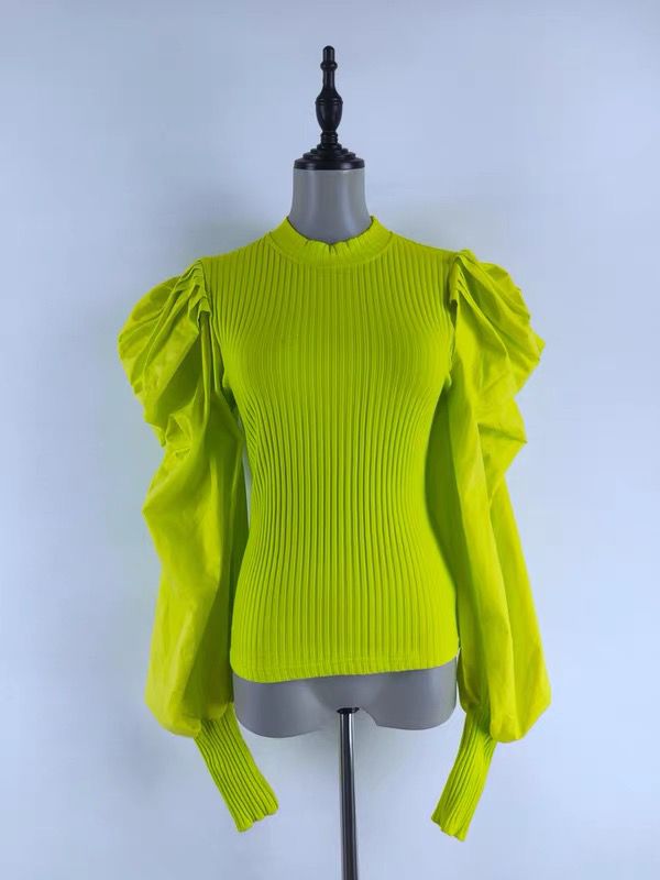 Pankh Terra Puff Sleeve Pullove Top