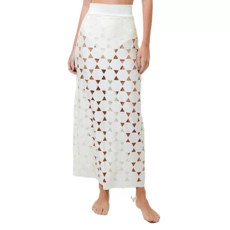 Pankh  Lester Three Peice Swimsuit With Cut-out Skirt