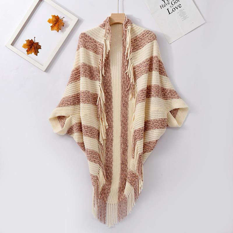 Pankh Arc Cardigan Fringe Open Front Kimono Cape