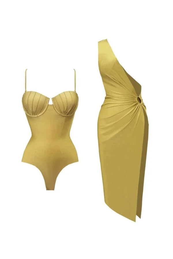 Pankh Eva Monokini With One Of Shoulder Cover-Up