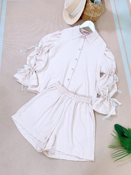 Pankh Marina Stone Embellished Shirt And Short Set