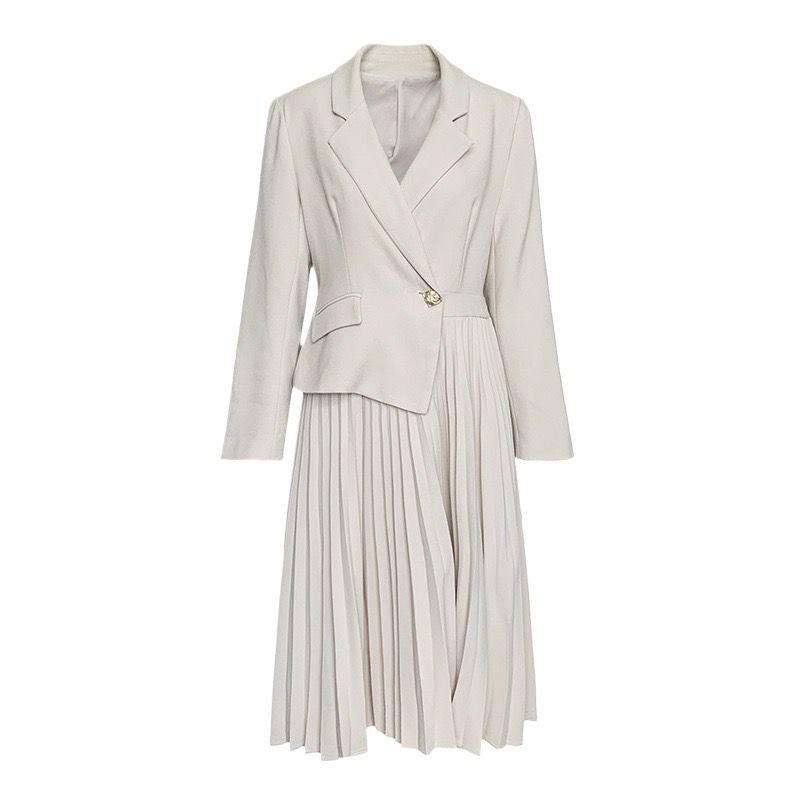 Pankh Lyana Formal Blazer Pleated Midi Dress