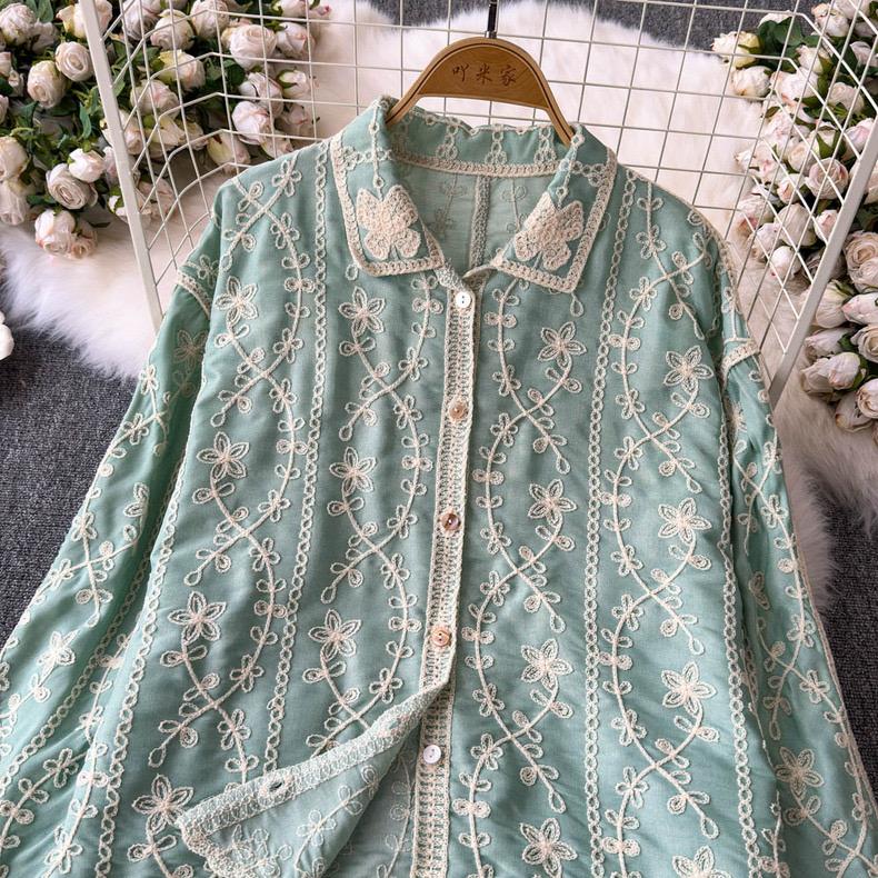 Pankh Pierse Summer Embroidered Cotton Shirt