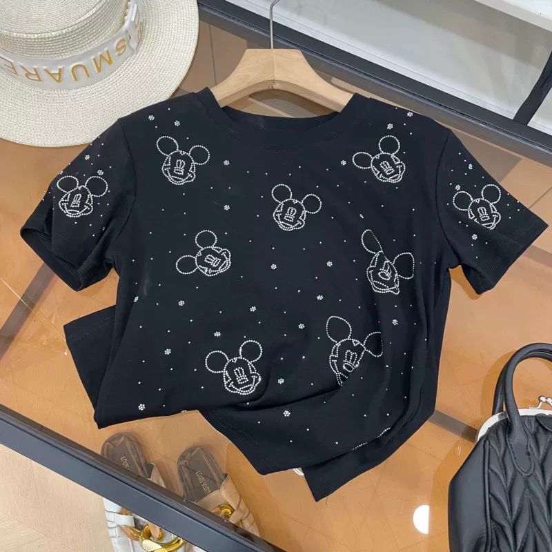 Pankh Mickey Mouse Cotton Stone Embelish Tee