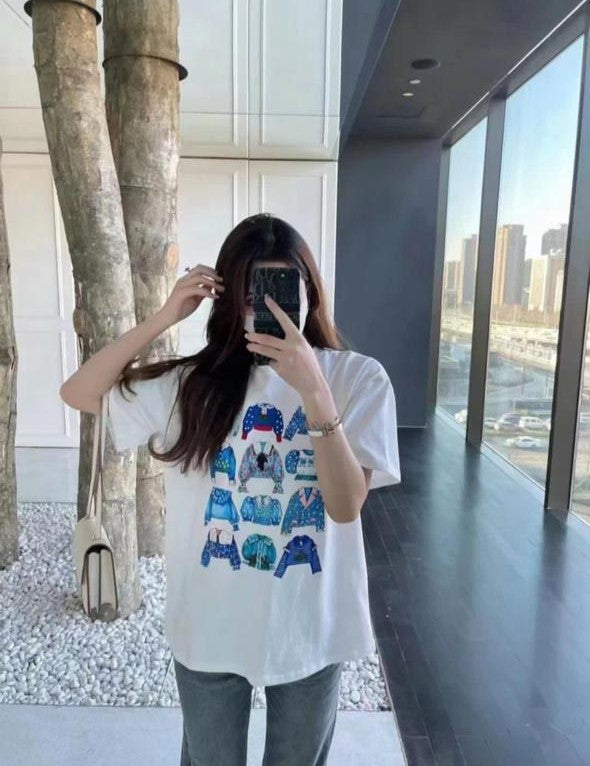 Pankh Pansie Printed Loose Style Cotton Tee