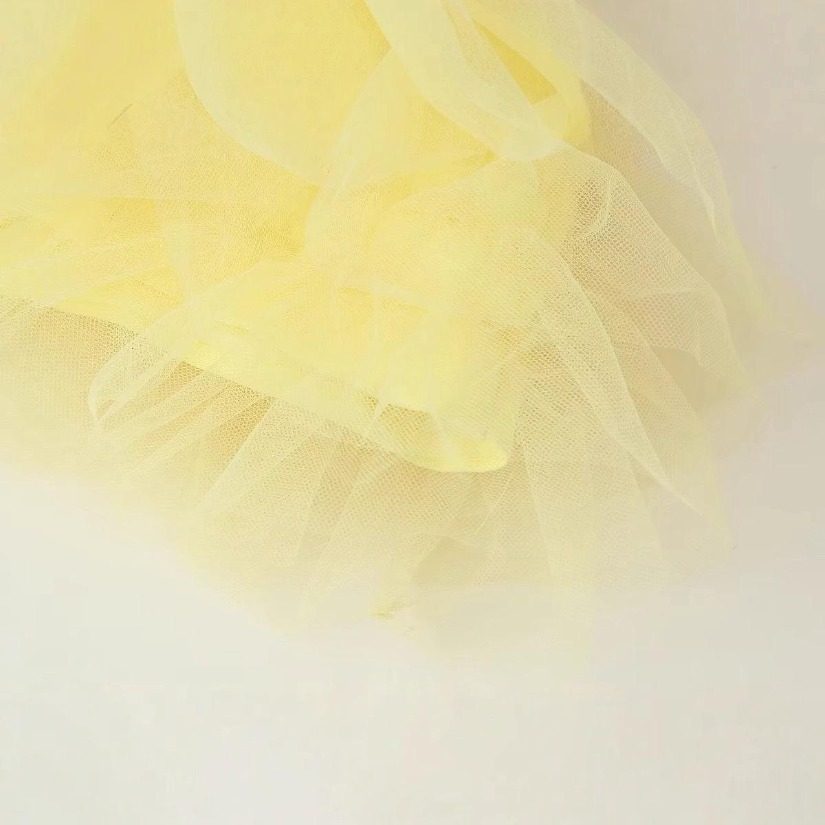 Pankh Birdie Fluffy Strap Mesh Ruffle Crop Top