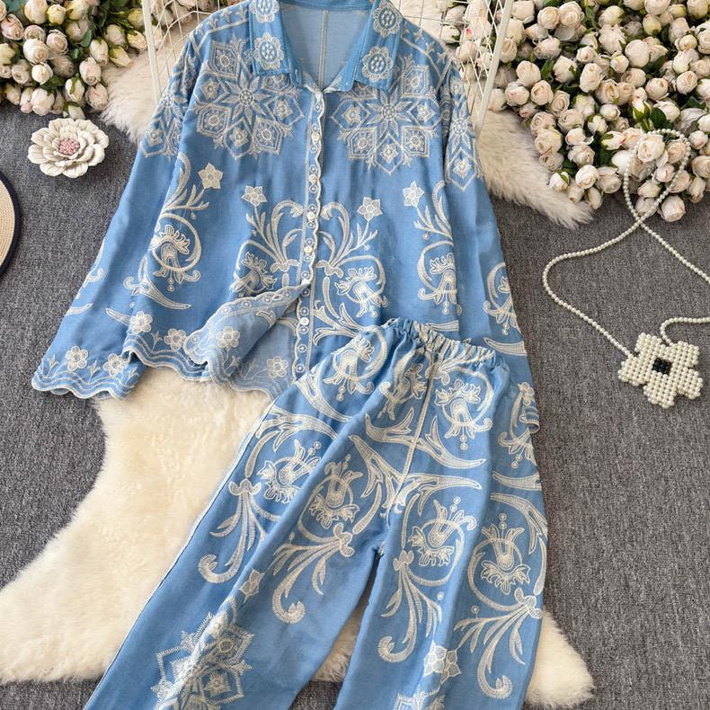 Pankh Edlin Cotton Embroidered Coord Set