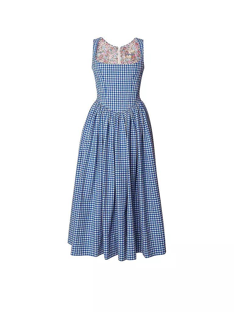 Pankh Luxe Zenzi Gingham Cotton Midi Dress