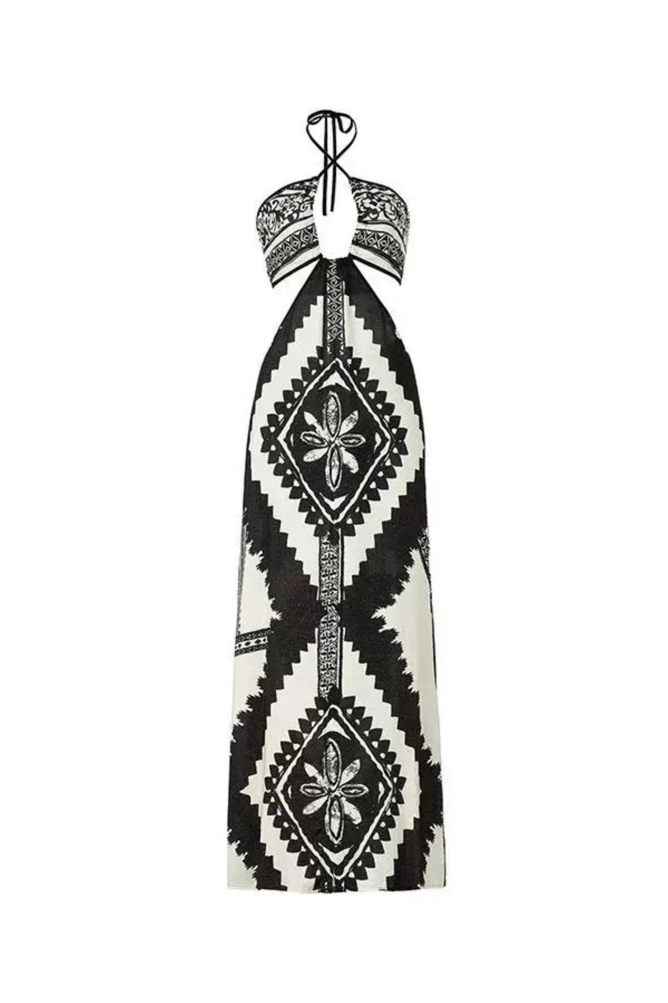 Pankh Vitaliy Boho Printed Split Swimsuit Holiday With Sarong