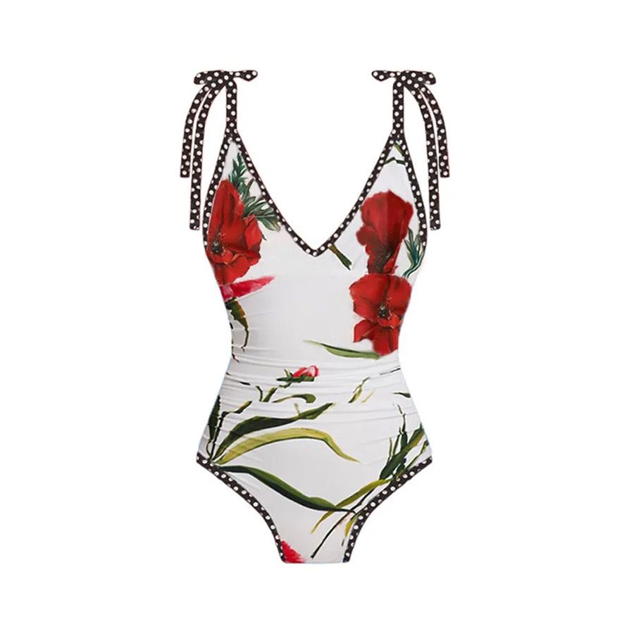 Pankh Tahir Floral Printed Swimsuit With Cover-Up