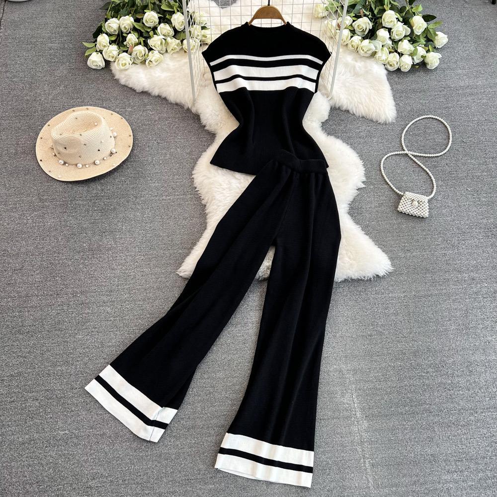 Pankh Lyon Summer Casual Block Stripe Coord