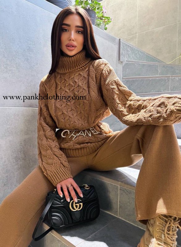 Pankh Lacasa Knitted Wool Coord